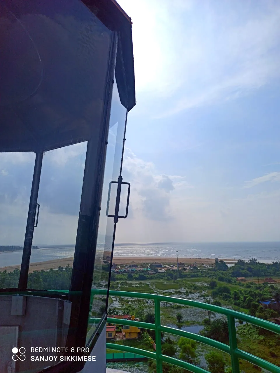 Wide beach panorama near Mandarmani
