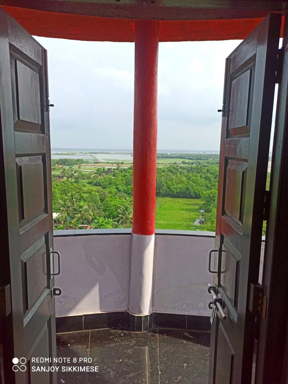 Coastal view from the lighthouse near Shankarpur